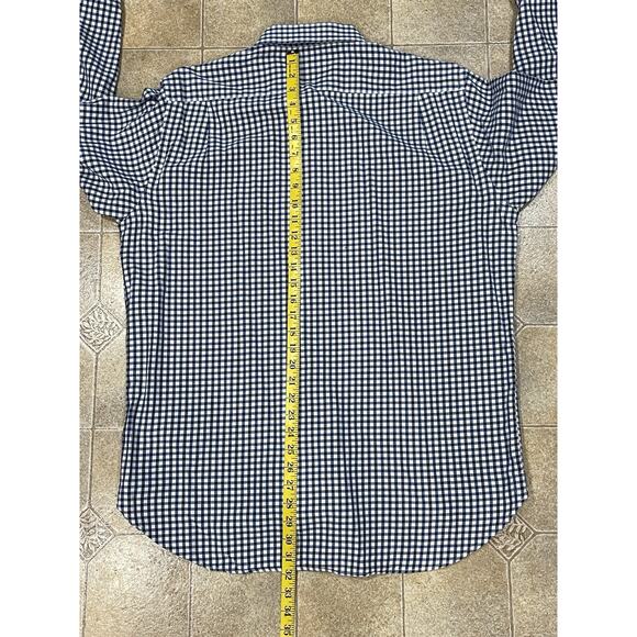 Viyella Wool Cotton Blend Long Sleeve Button Down Shirt Mens 17” (43cm) - Picture 6 of 10